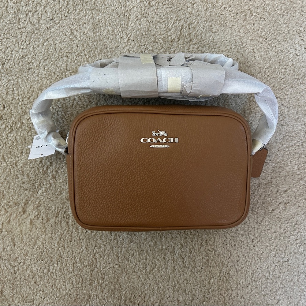 Coach RFB Jamie Camera Crossbody Bag in Light Saddle (New with tags)